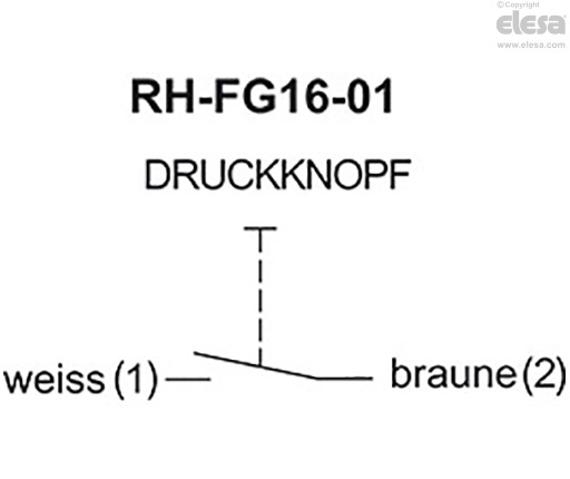 RH-FG16-05.36 - Zwei Drucktasten mit Schließerkontakt und Not-Aus-Taste