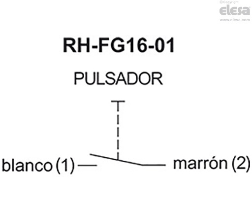 RH-FG16-04.36 - Botón con contacto NO y botón de parada de emergencia