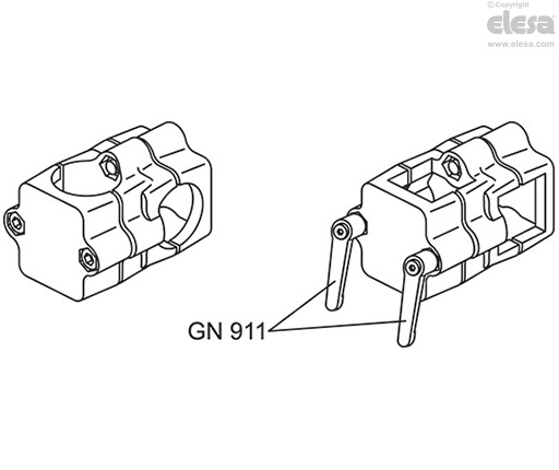 GN 134-B-B - For round tubes