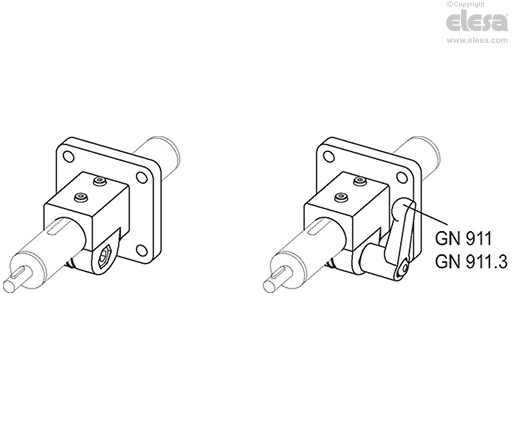 GN 162.1-NI - Bases for linear actuators