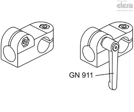 GN 191 - T-shaped connecting clamps