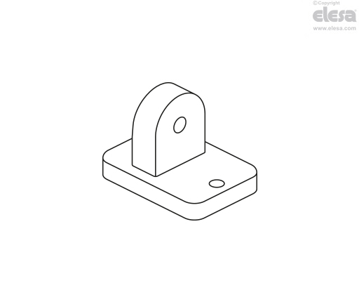 GN 271-NI - Pivoting connecting clamp bases