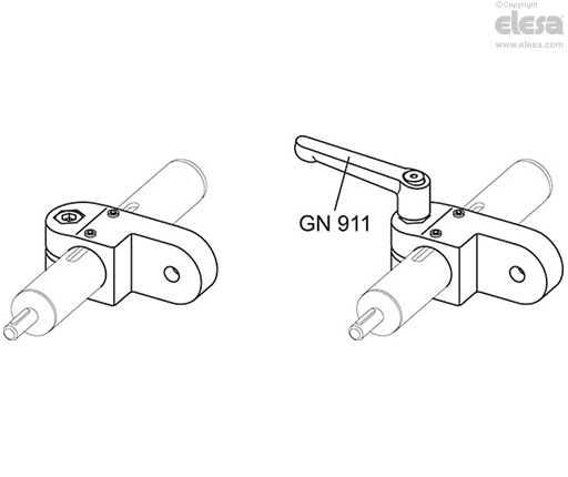 GN 273.1 - Pivoting connecting clamps