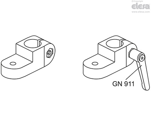 GN 273 - Pivoting connecting clamps