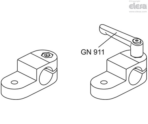 GN 277 - Pivoting connecting clamps