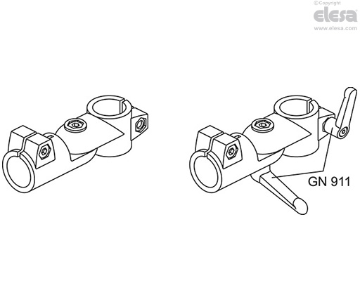 GN 284 - Pivoting connecting clamps