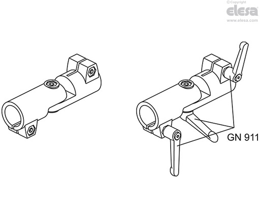 GN 286 - Pivoting connecting clamps