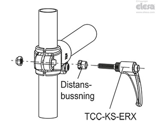 TCC-KS-ERX - Ställbar låsspak