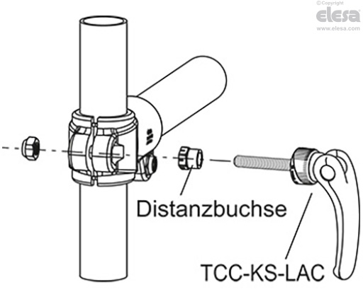 TCC-KS-ERX - Verstellbare Klemmhebel
