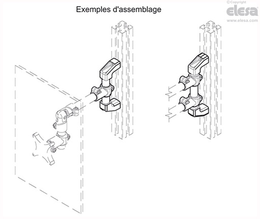 TCC-TS-PR-2 - Deux noix de serrage et de fixation