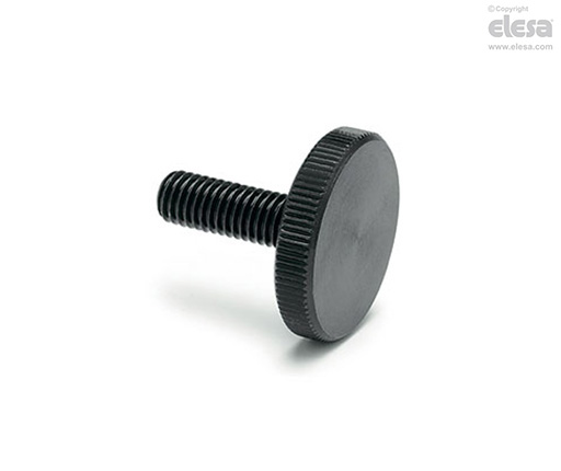 Style 32 Viti A Pollice 8-32 X 3/8 In Acciaio Inox - Manopola Zigrinata Nera - 4 Pezzi USA - Thumb Screw Depot Viti A Mano 8-32