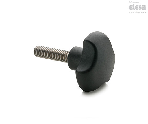 VTT-SST-p | Lobe knobs with solid section | Elesa
