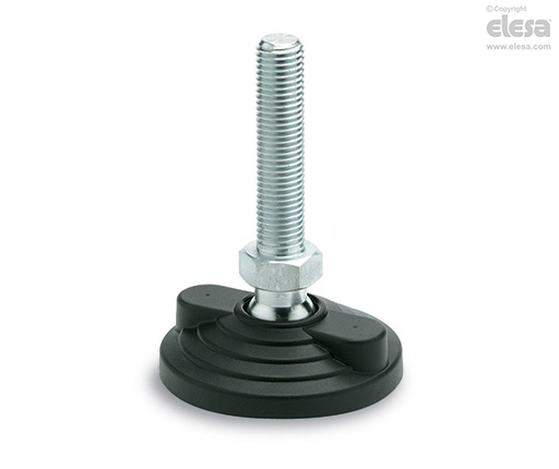 PIEDINO PLASTICA ABS CM. 12 BIANCO VITE REGOLABILE PIEDE MOBILE CUCINA Ricambio 88350771 - Foto 3