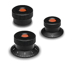 MBR-Boutons de réglage avec reliefs prismatiques