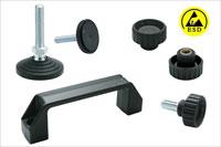 Elesa ESD components – attractive to the spraying and powder coating industry