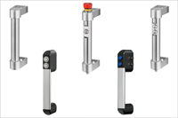 New Elesa IP65 interlock handles in stainless steel and aluminium, with electronic and pneumatic pushbuttons
