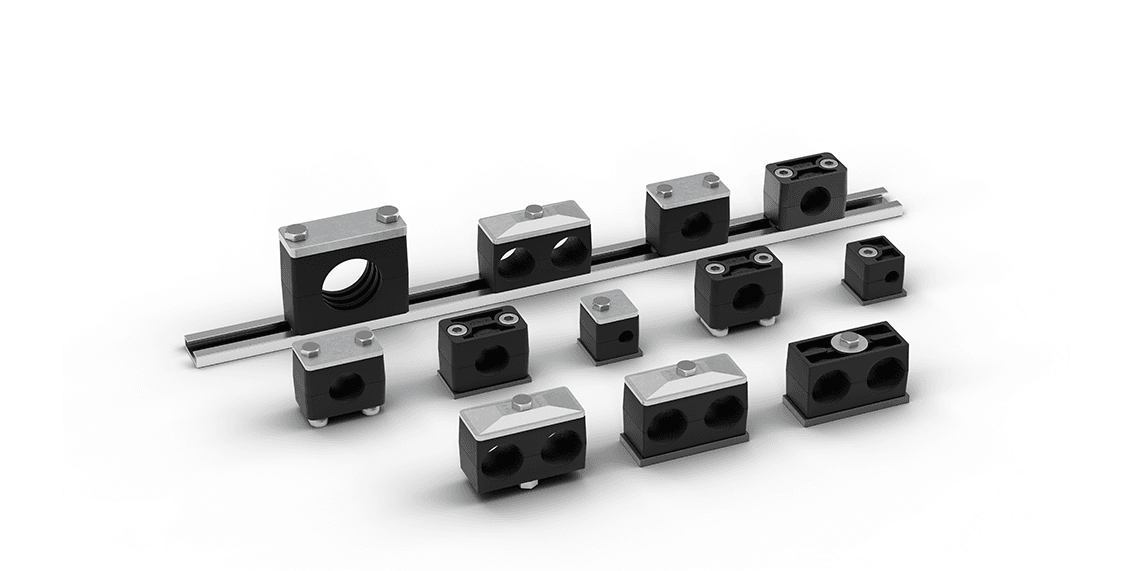 DIN 3015-compliant tube clamps