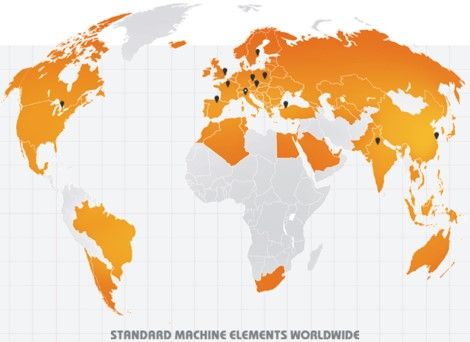 ELESA partout dans le monde la carte 