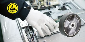 Roues ESD ELESA – Conductrices (antistatiques) et sûres pour l’électronique
