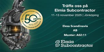 Träffa ELESA på Elmia Subcontractor 2025