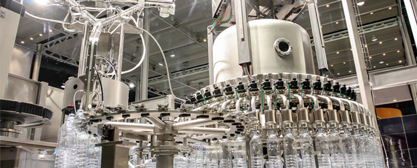 Components for packaging machines, bottling and labelling industry in the food and pharmaceutical sectors for manœuvring, clamping and control operations